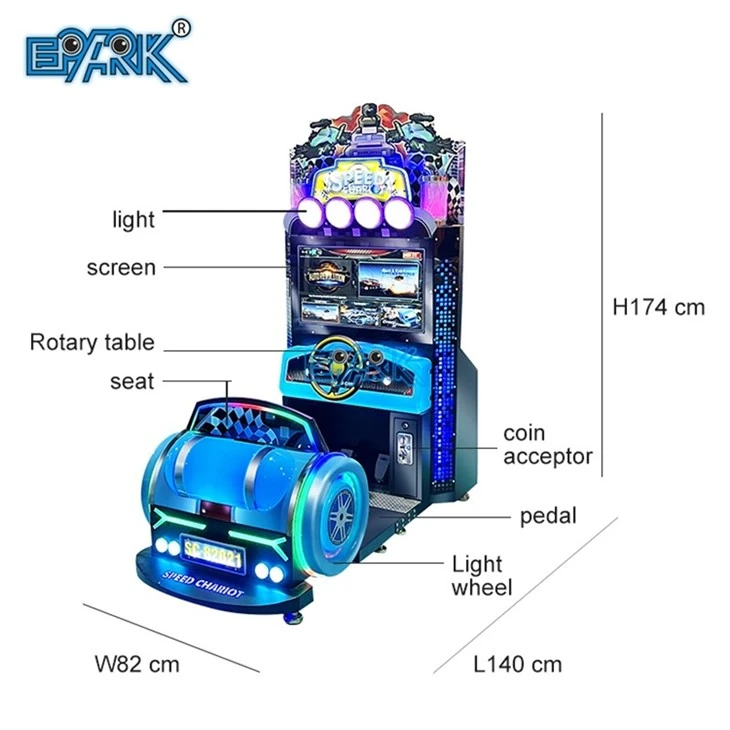 Arcade Video Kids Racing Car Speed Chariot