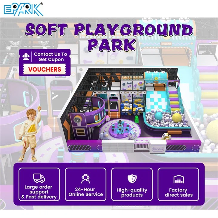 100 M² Star-Nebula Indoor Playground Violet Space Theme best